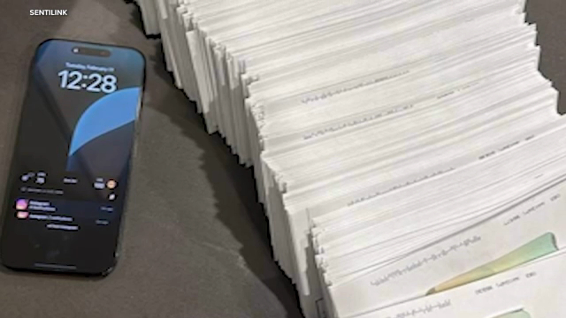 These refund checks sent from the IRS were stolen in California. Maimon found this massive stash of refunds now for sale on the dark web.