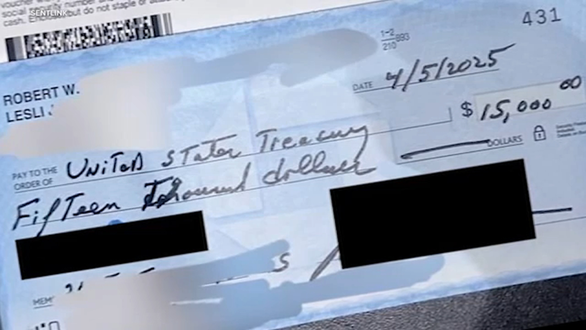 Checks made out to the IRS are also on the dark web for sale. For example, a $15,000 tax payment was intercepted and is now up for grabs.